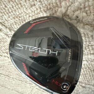 TaylorMade Stealth 2 V Steel Golf Club Head - Black and Red